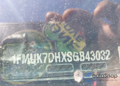 2025 Ford Explorer Active z USA, uszkodzony, nr VIN 1FMUK7DHXSGB43032